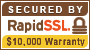 Secured with RapidSSL